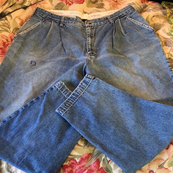 Vintage Gloria Vanderbilt Size 20W Booty Jeans Peg 100% Cotton HandStitch Patch - Picture 7 of 16